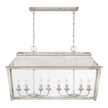 Golden 0804-LP AI - Golden Lighting Abingdon 8-light Island Light in Antique Ivory